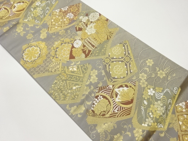 JAPANESE FUKURO OBI / WOVEN CLASSICAL PATTERN